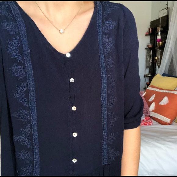 Navy blouse - Picture 2 of 2